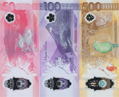 (595) ** PNew (PN237,240,241e) Philippines - 50,500,1000 Piso (2